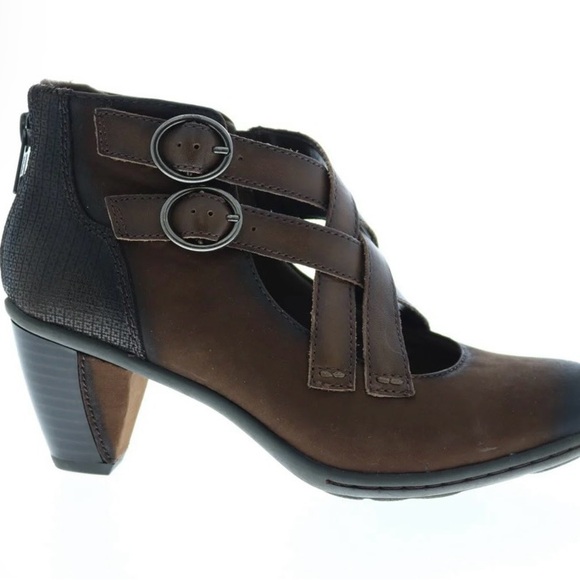 Earth Amber Soft Buck Womens Brown Leather Ankle & Booties Boots - Picture 2 of 7